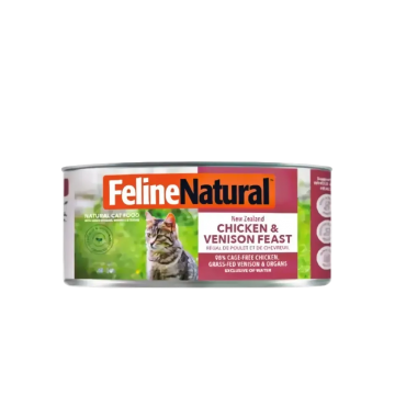 Feline Natural Canned Food Chic & Venison Feast 85g x12 Feline Natural Canned Food Chic & Venison Feast 85g x12